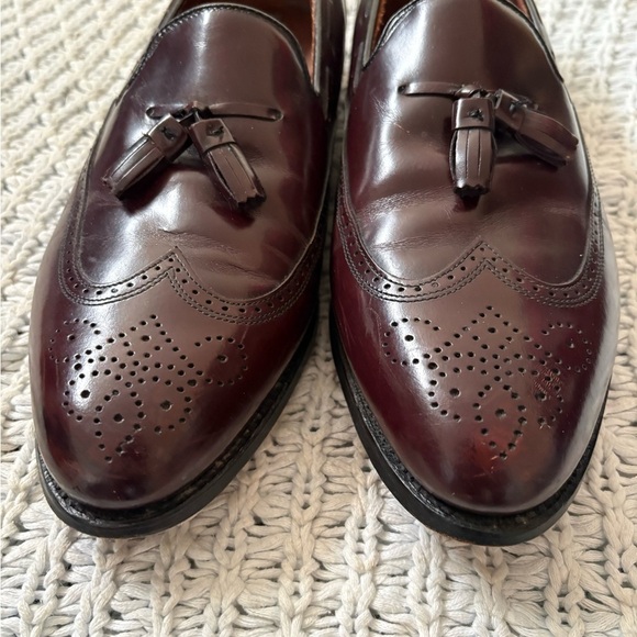 Bostonian Mens Shoes Classics Burgundy Tassel Wingtip Brogue Loafers 11.5 main image 2